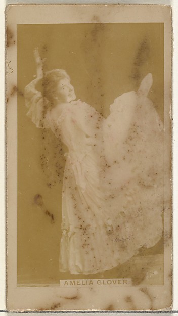 Amelia Glover, from the Actors and Actresses series (N145-8) issued by Duke Sons & Co. to promote Duke Cigarettes