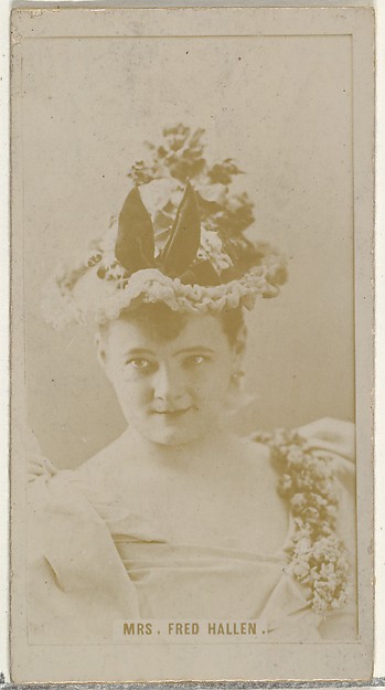 Mrs. Fred Hallen, from the Actors and Actresses series (N145-8) issued by Duke Sons & Co. to promote Duke Cigarettes