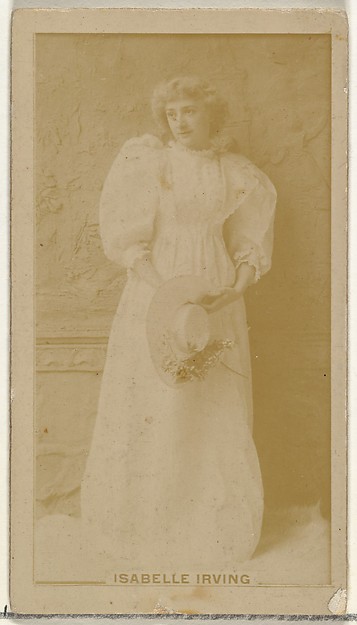 Isabelle Irving, from the Actors and Actresses series (N145-8) issued by Duke Sons & Co. to promote Duke Cigarettes