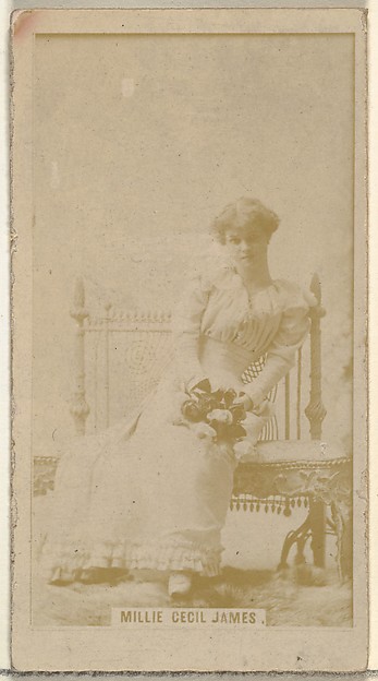 Millie Cecil James, from the Actors and Actresses series (N145-8) issued by Duke Sons & Co. to promote Duke Cigarettes