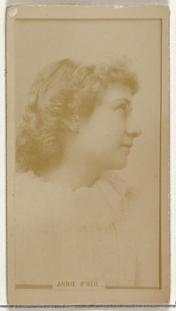 Annie O'Neil, from the Actors and Actresses series (N145-8) issued by Duke Sons & Co. to promote Duke Cigarettes