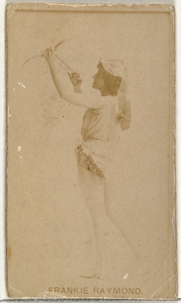 Frankie Raymond, from the Actors and Actresses series (N145-8) issued by Duke Sons & Co. to promote Duke Cigarettes