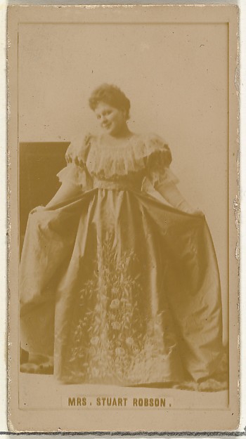 Mrs. Stuart Robson, from the Actors and Actresses series (N145-8) issued by Duke Sons & Co. to promote Duke Cigarettes