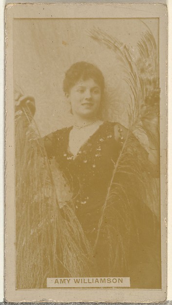 Amy Williamson, from the Actors and Actresses series (N145-8) issued by Duke Sons & Co. to promote Duke Cigarettes