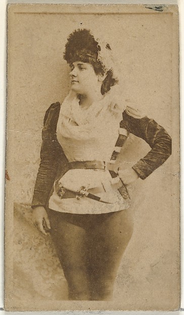 [Actress standing with hand on hip], from the Actors and Actresses series (N145-8) issued by Duke Sons & Co. to promote Duke Cigarettes