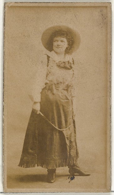 [Actress wearing wide-brimmed hat], from the Actors and Actresses series (N145-8) issued by Duke Sons & Co. to promote Duke Cigarettes