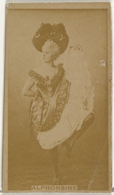 Alphonsine, from the Actors and Actresses series (N145-8) issued by Duke Sons & Co. to promote Duke Cigarettes