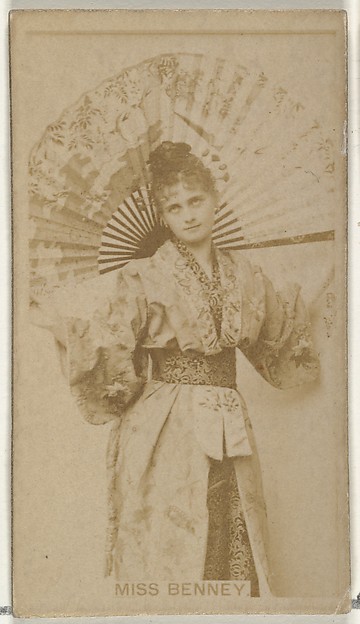 Miss Benney, from the Actors and Actresses series (N145-8) issued by Duke Sons & Co. to promote Duke Cigarettes
