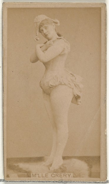 M'lle Crery, from the Actors and Actresses series (N145-8) issued by Duke Sons & Co. to promote Duke Cigarettes