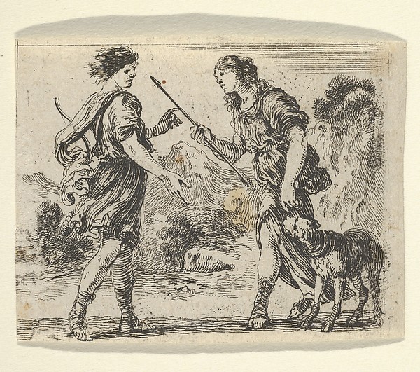 Cephalus and Procris, from 'Game of Mythology' (Jeu de la Mythologie)