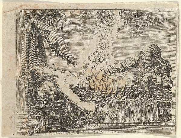 Jupiter and Danaë, from 'Game of Mythology' (Jeu de la Mythologie)