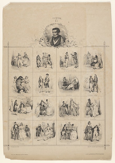 Augustin-Eugène Scribe with Characters