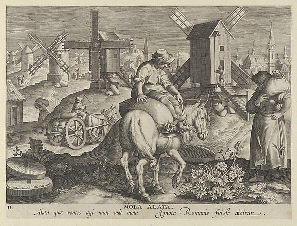 New Inventions of Modern Times [Nova Reperta], The Invention of the Wind Mill, plate 11