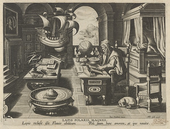 New Inventions of Modern Times [Nova Reperta], The Invention of the Compass, plate 2