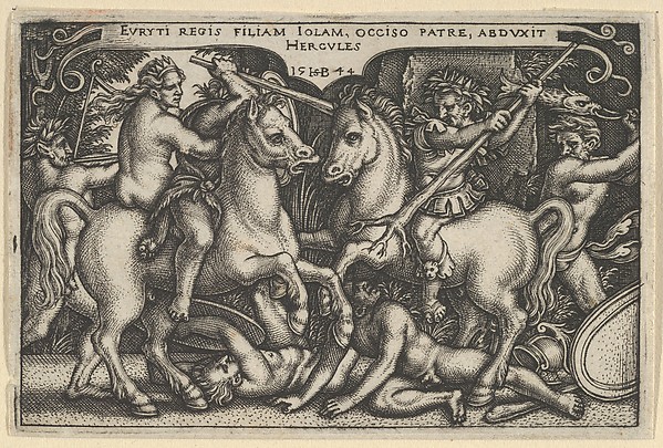 Hercules Raping Jole, from "The Labors of Hercules"