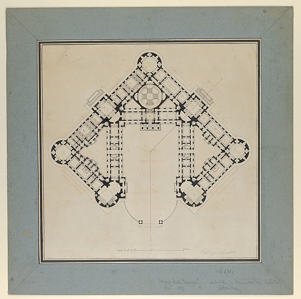 Floor Plan for the Renovations of the Château de Rambouillet