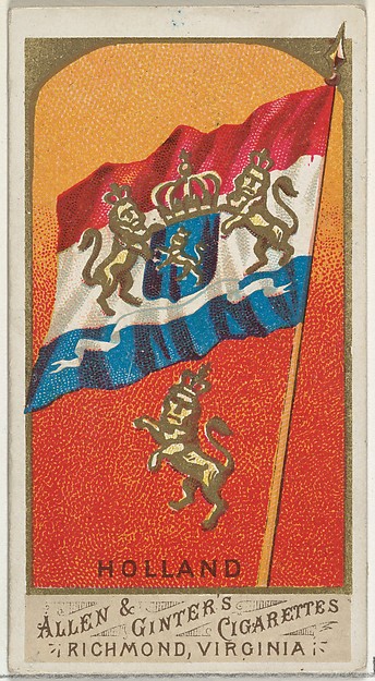 Holland, from Flags of All Nations, Series 1 (N9) for Allen & Ginter Cigarettes Brands