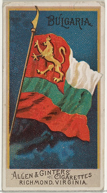 Bulgaria, from Flags of All Nations, Series 2 (N10) for Allen & Ginter Cigarettes Brands by Allen & Ginter, The Metropolitan Museum of Art