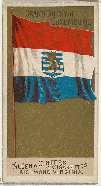 Grand Duchy of Luxemburg, from Flags of All Nations, Series 2 (N10) for Allen & Ginter Cigarettes Brands