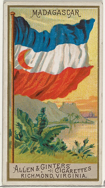 Madagascar, from Flags of All Nations, Series 2 (N10) for Allen & Ginter Cigarettes Brands by Allen & Ginter, The Metropolitan Museum of Art