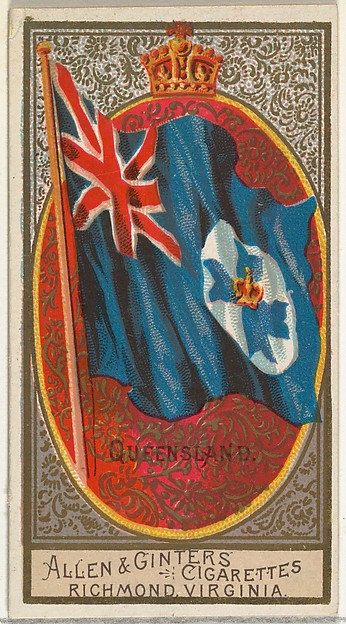 Queensland, from Flags of All Nations, Series 2 (N10) for Allen & Ginter Cigarettes Brands by Allen & Ginter, The Metropolitan Museum of Art