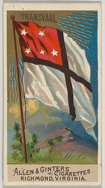 Transvaal, from Flags of All Nations, Series 2 (N10) for Allen & Ginter Cigarettes Brands by Allen & Ginter, The Metropolitan Museum of Art
