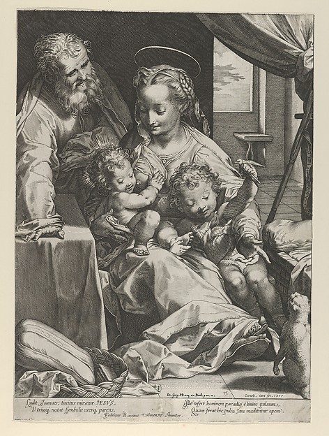 The Holy Family by Cornelis Cort
