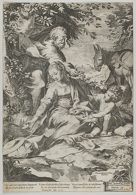 The Rest on the Return from Egypt by Cornelis Cort