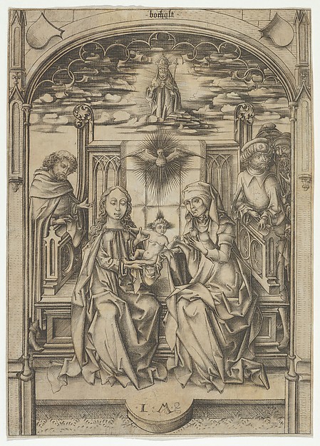 The Holy Family with St. Anne by Israhel van Meckenem