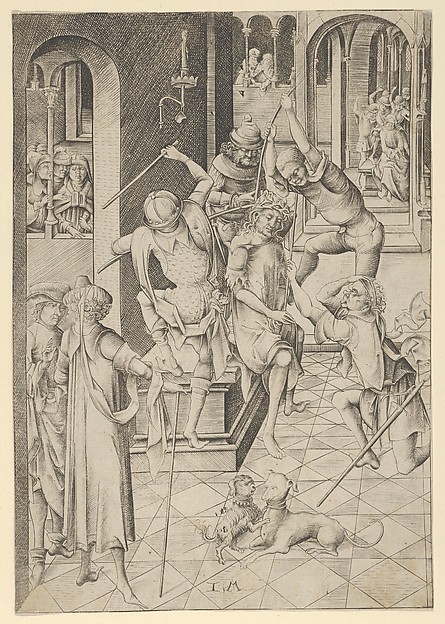 Christ Crowned with Thorns from The Passion by Israhel van Meckenem