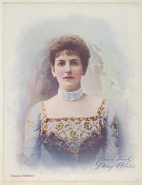 May Robson, from the Actresses series (T1), distributed by the American Tobacco Co. to promote Turkish Trophies Cigarettes by Frederick Moladore Spiegle, The Metropolitan Museum of Art