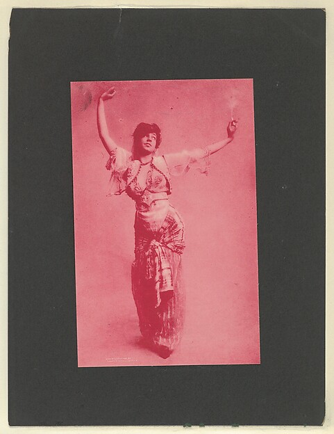 Plate 6, from Little Egypt Actresses series (T2), issued by Monopole Tobacco Works to promote Khedive Egyptian Cigarettes