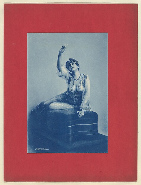 Plate 7, from Little Egypt Actresses series (T2), issued by Monopole Tobacco Works to promote Khedive Egyptian Cigarettes