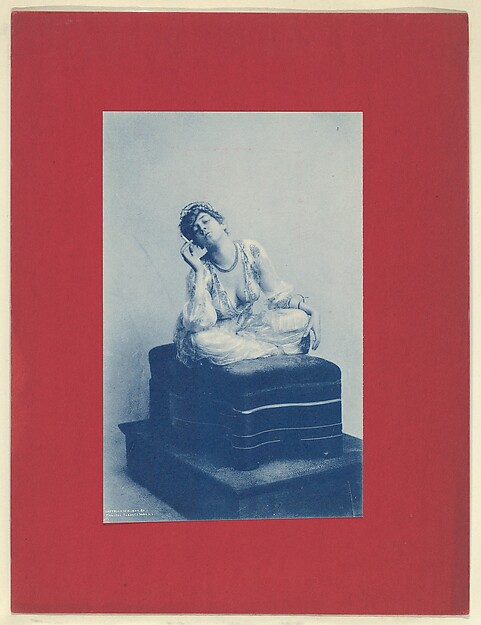 Plate 9, from Little Egypt Actresses series (T2), issued by Monopole Tobacco Works to promote Khedive Egyptian Cigarettes