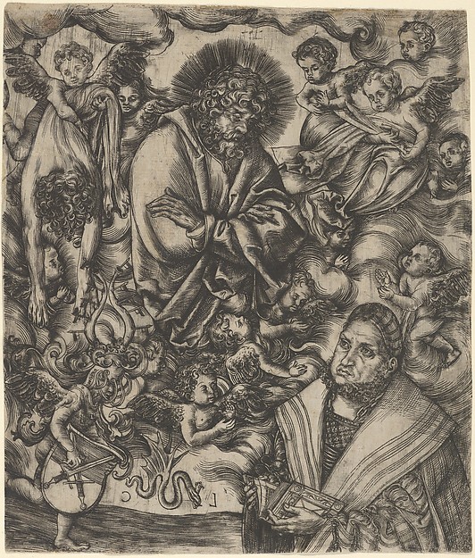 Frederick the Wise of Saxony Adoring St Bartholomew by Lucas Cranach the Elder, The Metropolitan Museum of Art