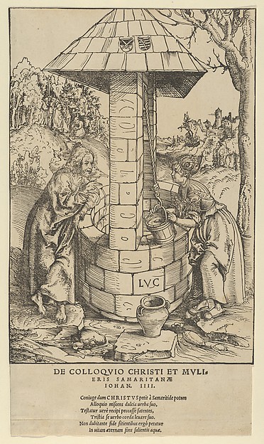 Christ and the Woman of Samaria by Lucas Cranach the Elder