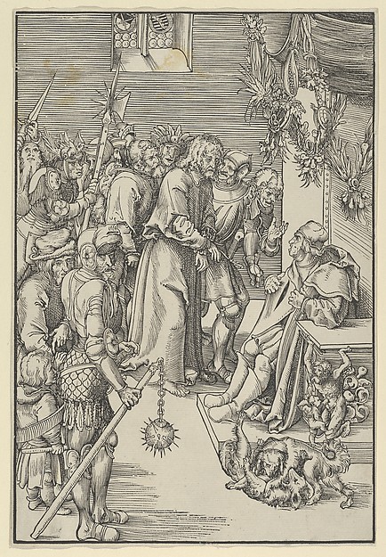 Christ Before Annas, from the Passion by Lucas Cranach the Elder