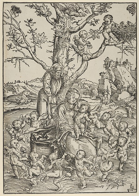 The Rest on the Flight to Egypt, with Dancing Angels
