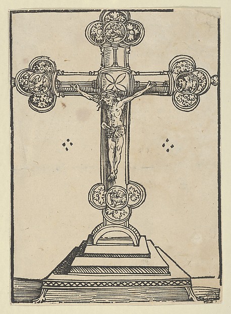 A Silver-Gilt Cross with Christ Crucified, from the "Wittenberg Reliquaries" by Lucas Cranach the Elder