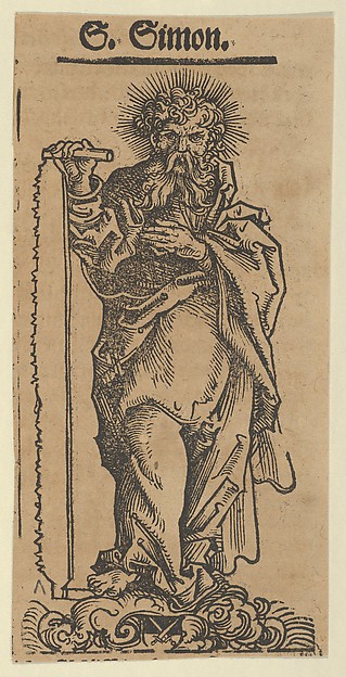 Silver Statuette of St. Simon, from the Wittenberg Reliquaries