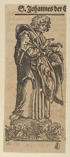 Silver Statuette of St. John, from the "Wittenberg Reliquaries" by Lucas Cranach the Elder