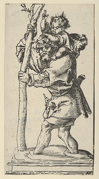 A Silver Statuette of St. Christopher, from the Wittenberg Reliquaries by Lucas Cranach the Elder