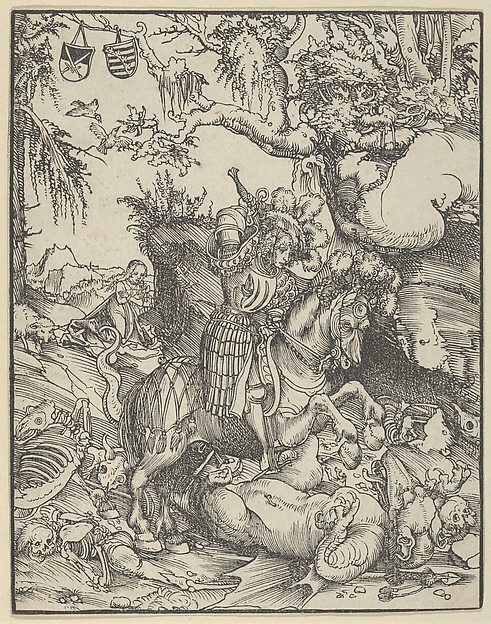 St. George on Horseback Slaying the Dragon by Lucas Cranach the Elder