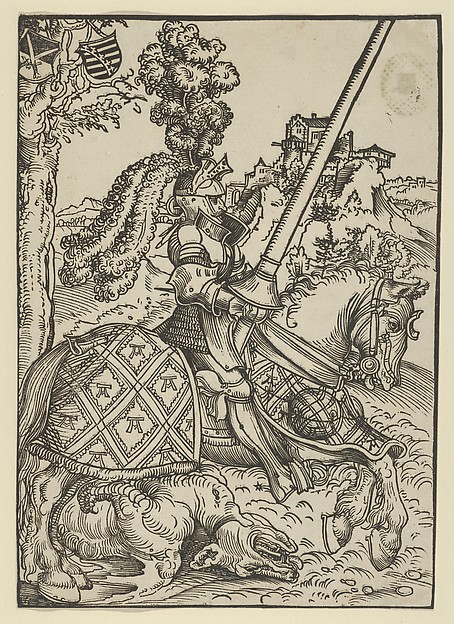 St George on Horseback with the Dead Dragon by Lucas Cranach the Elder