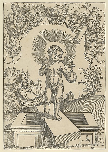 The Infant Christ as Redeemer by Lucas Cranach the Elder
