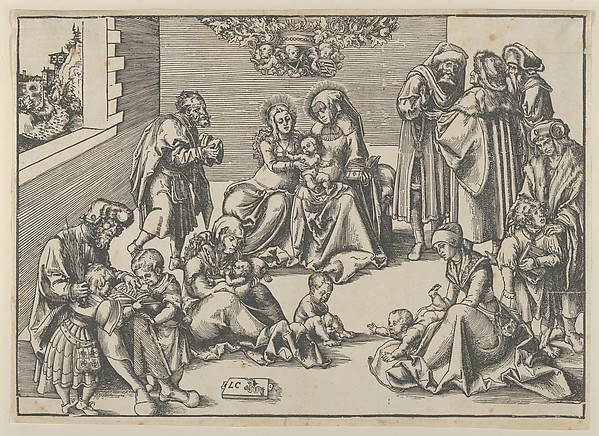 The Holy Family and Kindred by Lucas Cranach the Elder