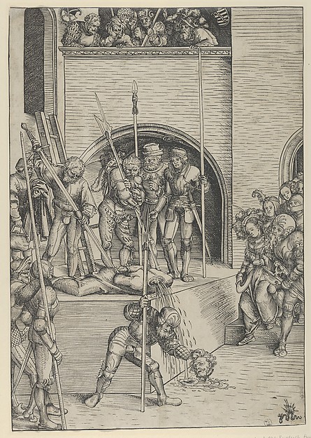 The Beheading of St. John the Baptist by Lucas Cranach the Elder