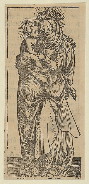 The Virgin and Child Standing, from "Wittenberg Reliquaries" by Lucas Cranach the Elder