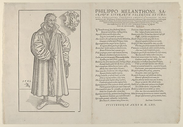 Philip Melanchthon, Full-Length Towards the Right