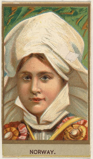 Norway, from the Races of Mankind series (T181) issued by Abdul Cigarettes